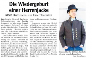 Zeitung Jacke Christoph